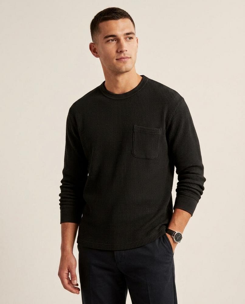 Lands Mode - Caded | Strukturiertes Langarm Shirt Herren
