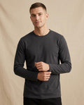 Lands Mode - Yures | Langärmliges Unifarbenes Shirt Herren