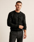 Lands Mode - Lesol | Paillettenbesetzter Strick Pullover Herren