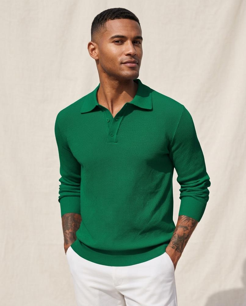 Lands Mode - Kasil | Langärmlig Strukturiert Pullover Herren