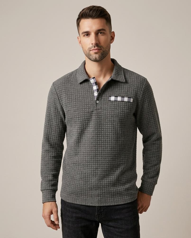Lands Mode - Cohes | Gesteppt Langärmlig Pullover Herren