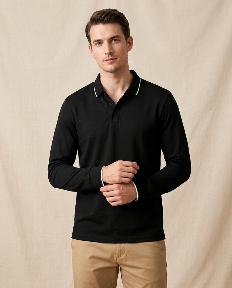 Lands Mode - Elnor | Langärmliges Baumwoll Shirt Herren