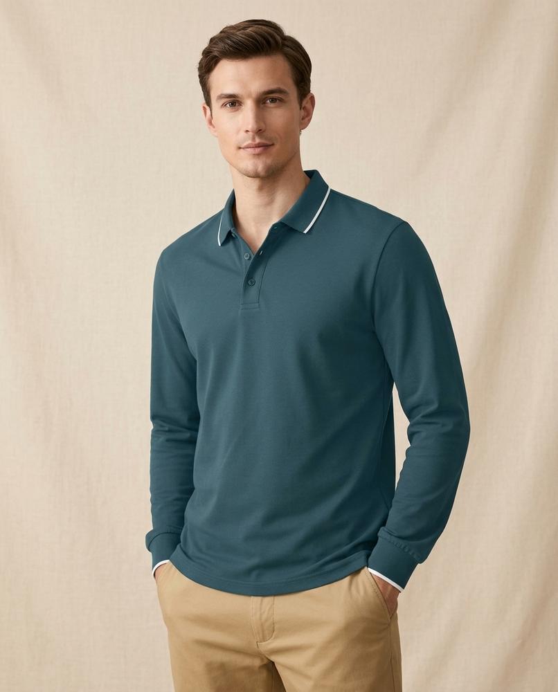 Lands Mode - Elnor | Langärmliges Baumwoll Shirt Herren