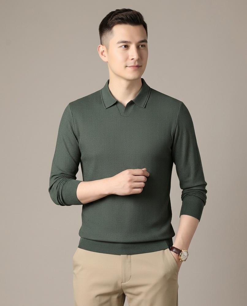 Lands Mode - Vavin | Langärmlig Strukturiert Pullover Herren