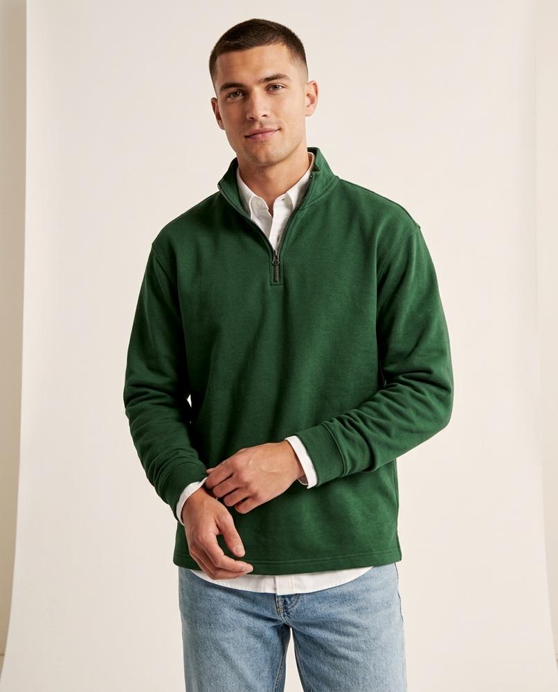 Lands Mode - Allom | Reißverschluss Stehkragen Sweatshirt Herren