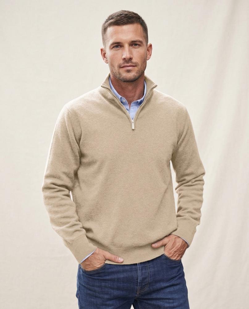Lands Mode - Allom | Reißverschluss Stehkragen Sweatshirt Herren