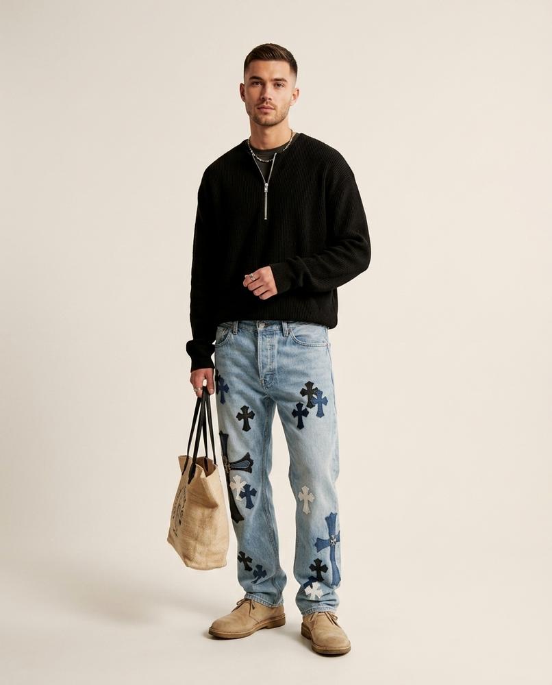 Lands Mode - Zetak | Gerippter Stehkragen Pullover Herren