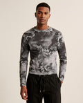 Lands Mode - Vasol | Langärmliges Gemustertes Shirt Herren