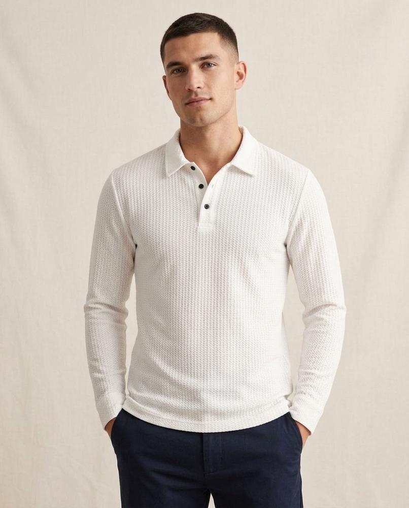 Lands Mode - Arlev | Langärmliges Strukturiertes Shirt Herren