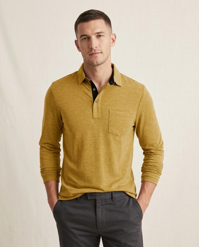 Lands Mode - Cator | Langärmliges Meliertes Shirt Herren