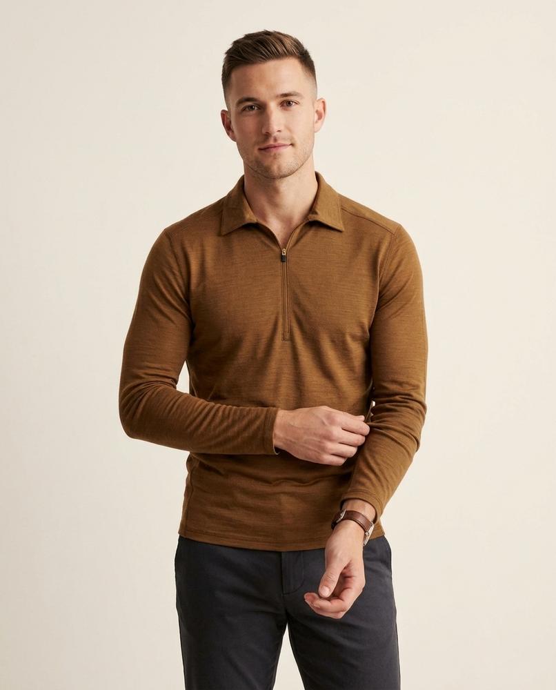 Lands Mode - Vesen | Langärmlig Hochschließend Shirt Herren