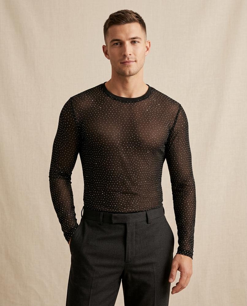 Lands Mode - Allin | Besetzt Enganliegend Shirt Herren