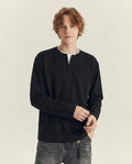 Lands Mode - Zamir | Langärmliges Half-Zip Shirt Herren