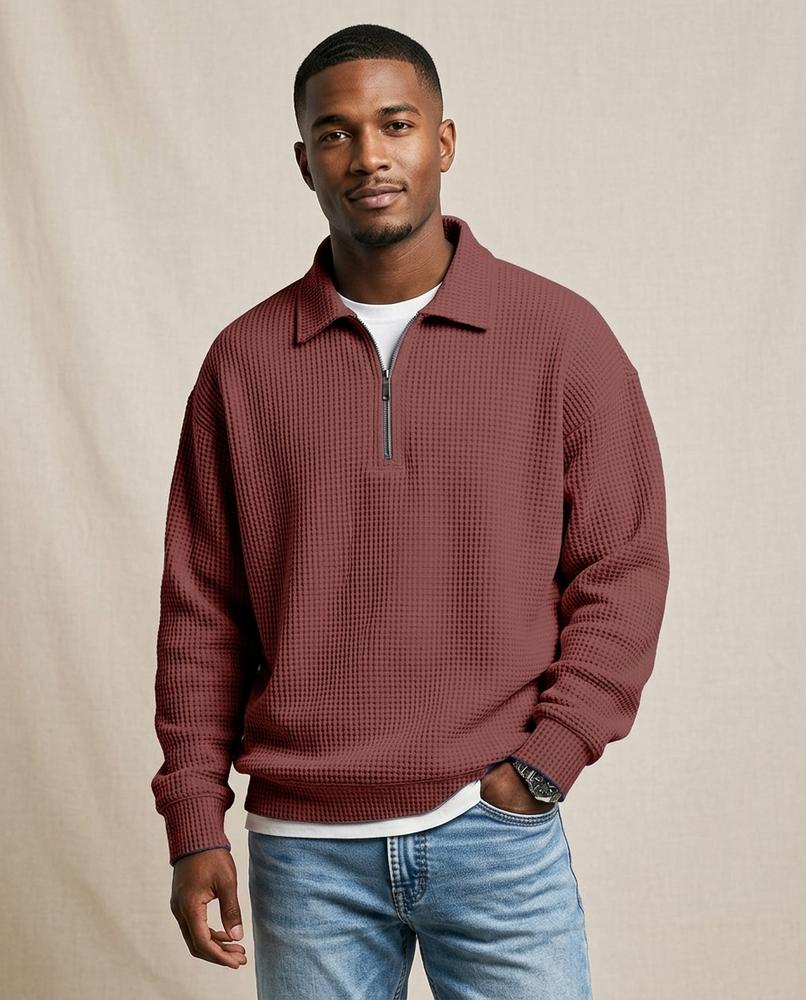 Lands Mode - Dalen | Strukturiert Langärmlig Pullover Herren