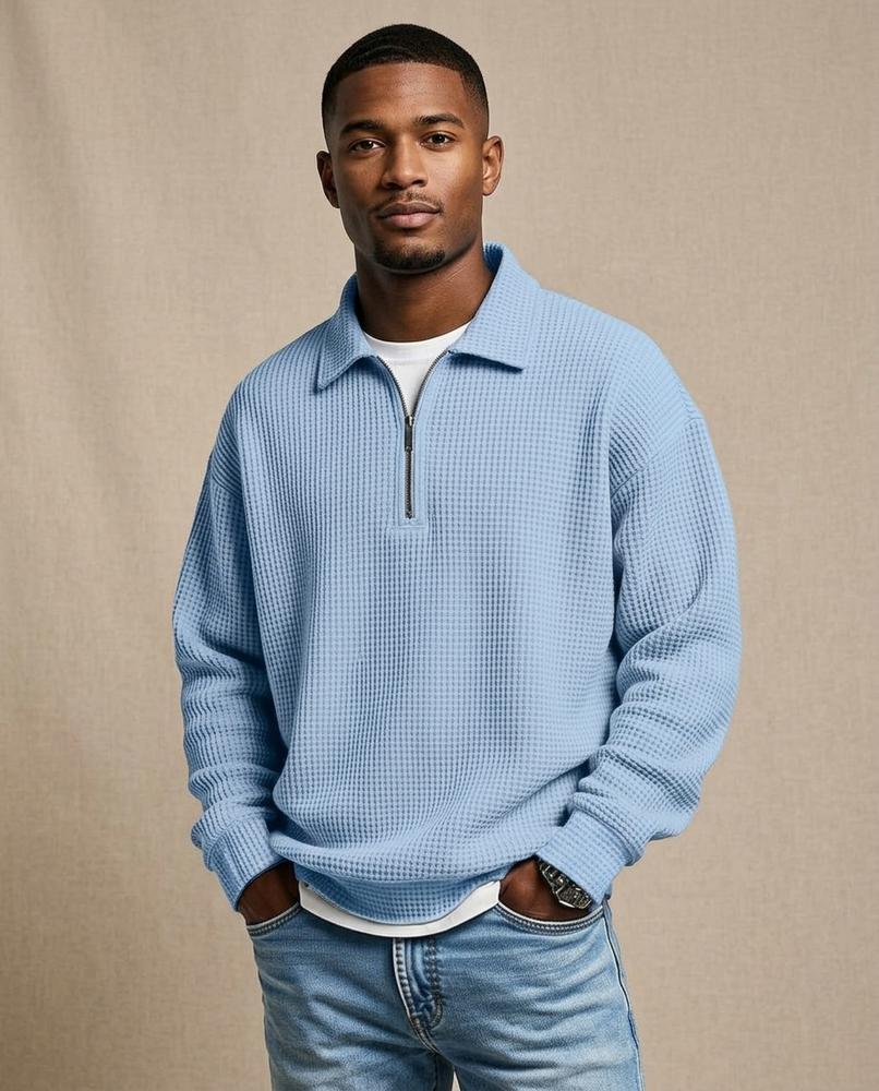 Lands Mode - Dalen | Strukturiert Langärmlig Pullover Herren