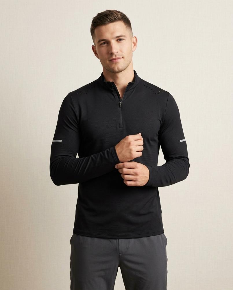 Lands Mode - Catir | Atmungsaktiv Perforiert Shirt Herren