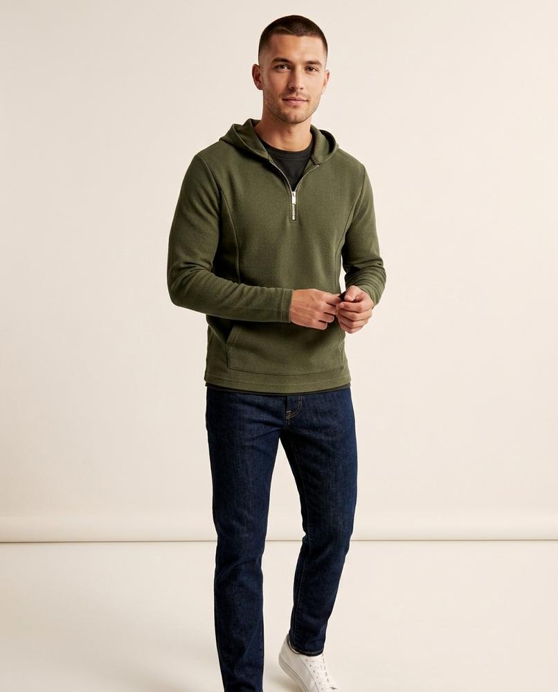 Lands Mode - Lavel | Strukturierter Reißverschluss Hoodie Herren