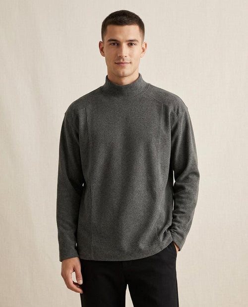 Lands Mode - Almon | Hochgeschlossen Strukturiert Shirt Herren