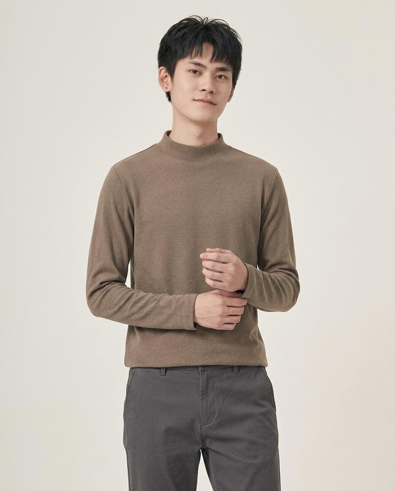 Lands Mode - Ronav | Langärmliger unifarbener Rollkragenpullover Herren