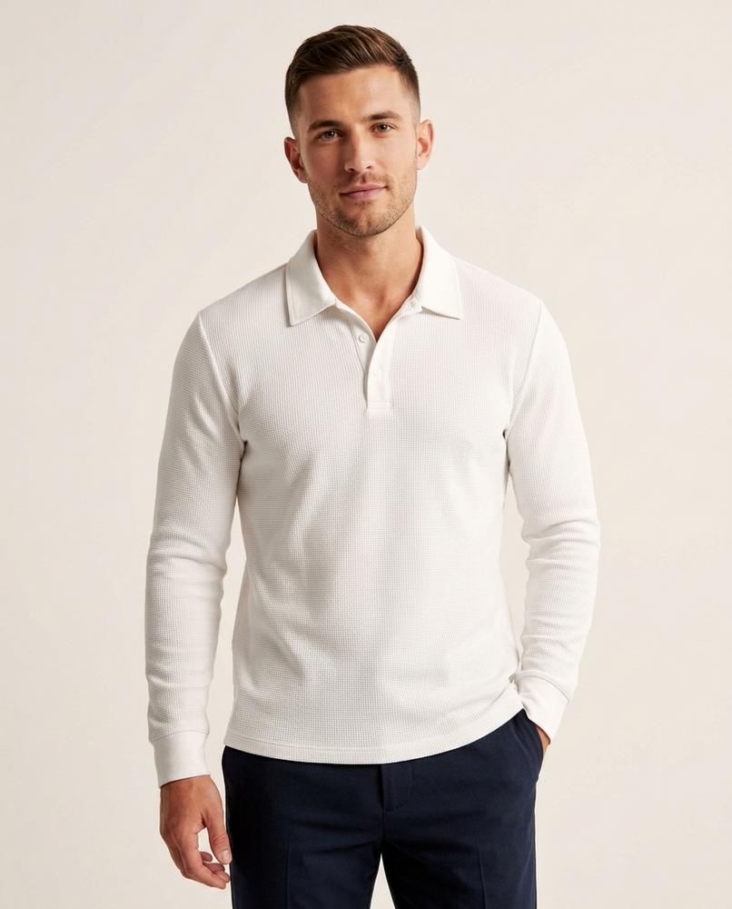 Lands Mode - Lysil | Langärmlig Strukturiert Shirt Herren