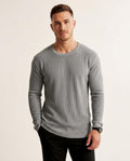 Lands Mode - Sesen | Strukturiertes Rundhals Shirt Herren