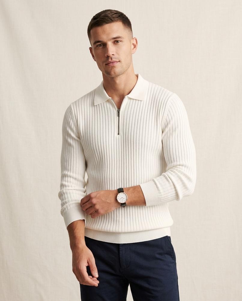 Lands Mode - Miser | Reißverschluss Rippenstrick Pullover Herren
