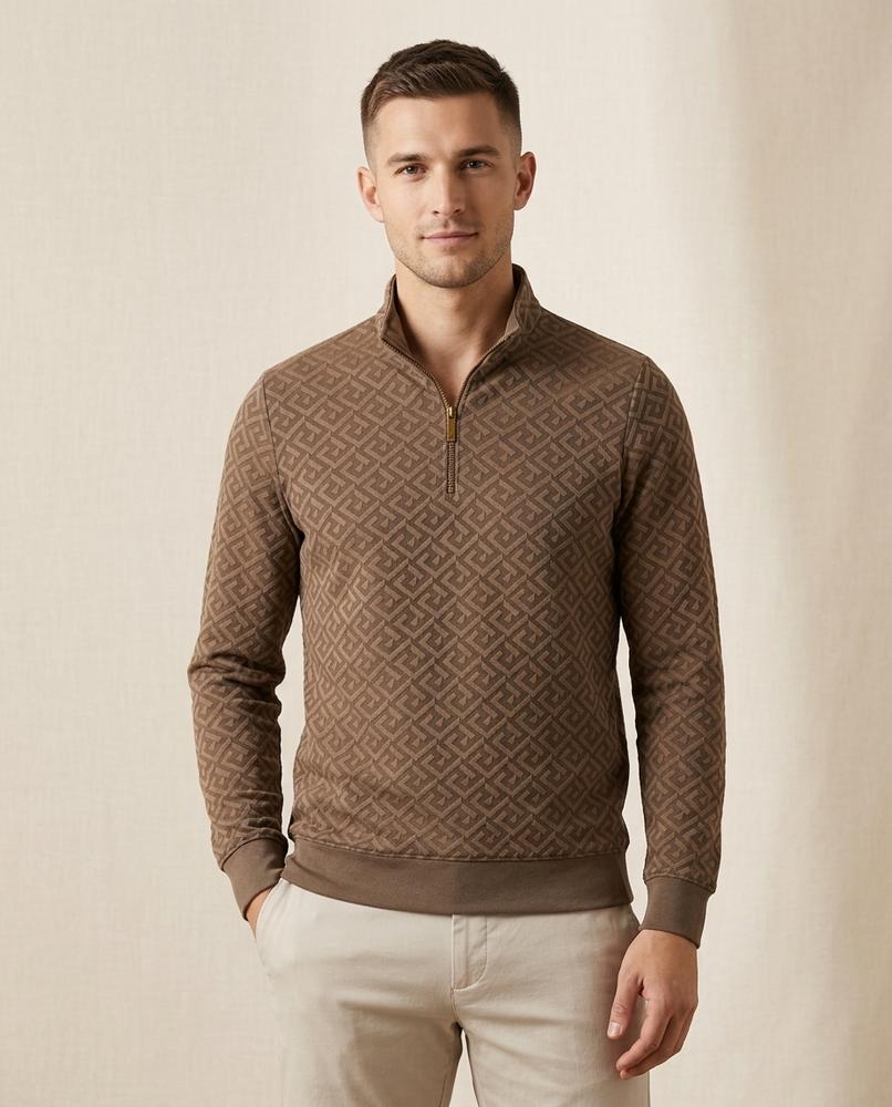Lands Mode - Danal | Strukturiert Langärmlig Pullover Herren