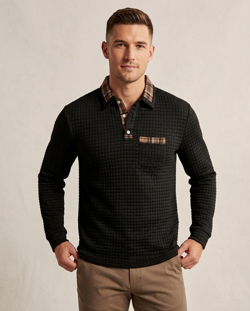 Lands Mode - Vezan | Strukturiert Langärmlig Shirt Herren