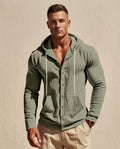 Lands Mode - Zerel | Strukturiert Geknöpft Hoodie Herren