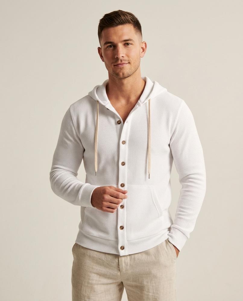 Lands Mode - Zerel | Strukturiert Geknöpft Hoodie Herren