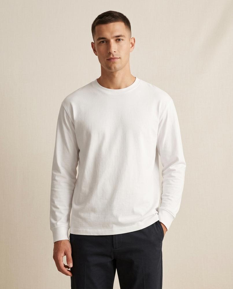 Lands Mode - Losen | Langärmliges Rundhals Shirt Unisex