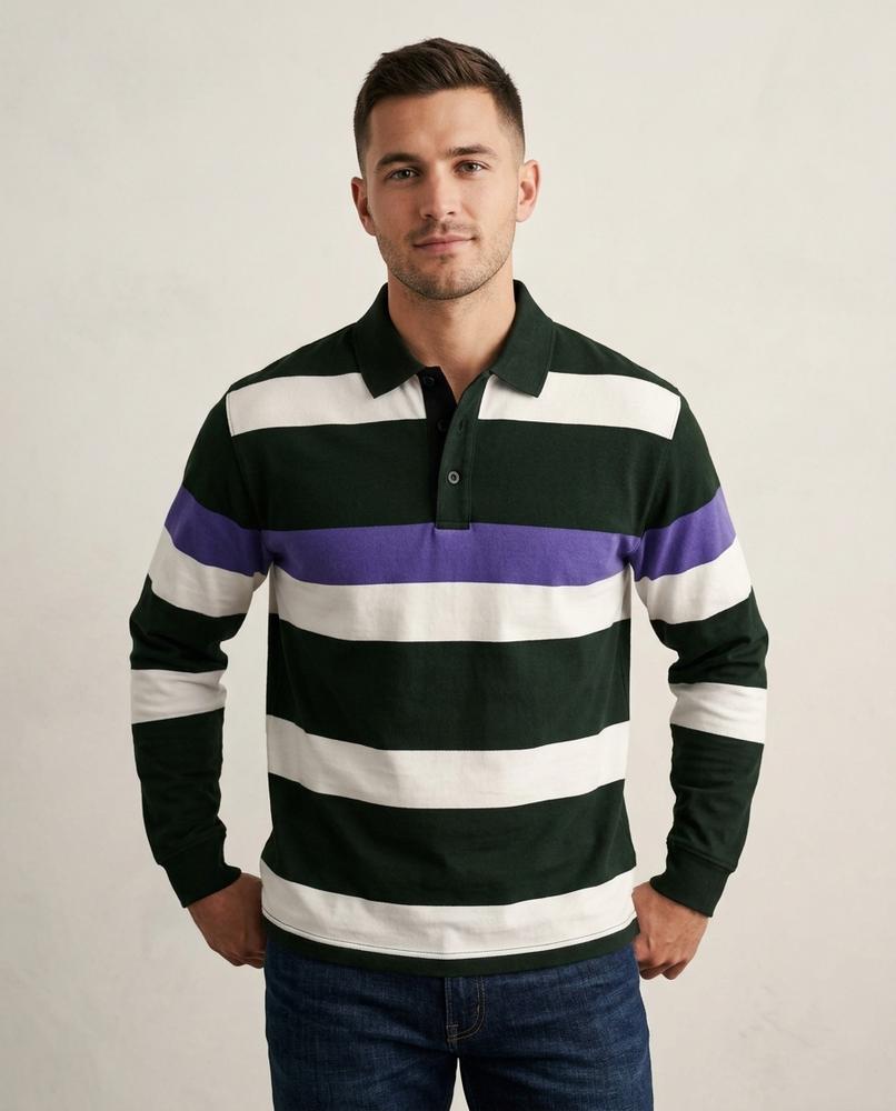 Lands Mode - Romir | Gestreiftes Langärmliges Shirt Herren