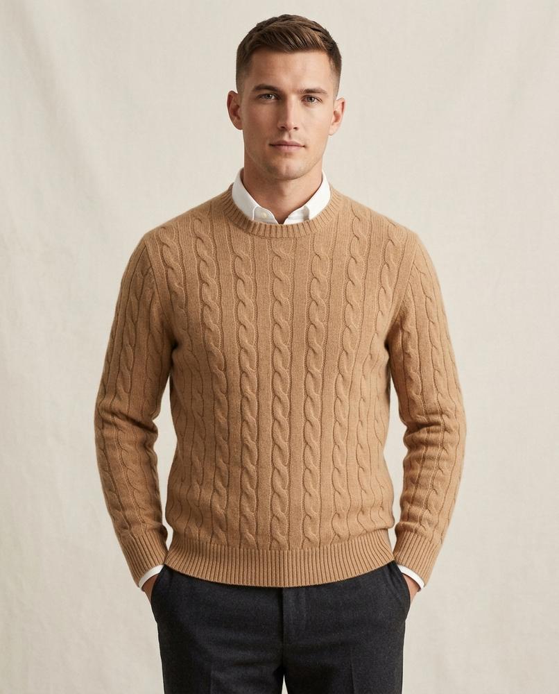 Lands Mode - Rilan | Strukturiert Langärmlig Pullover Herren