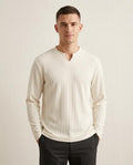 Lands Mode - Zemor | Gerippt Geschlitzt Shirt Herren