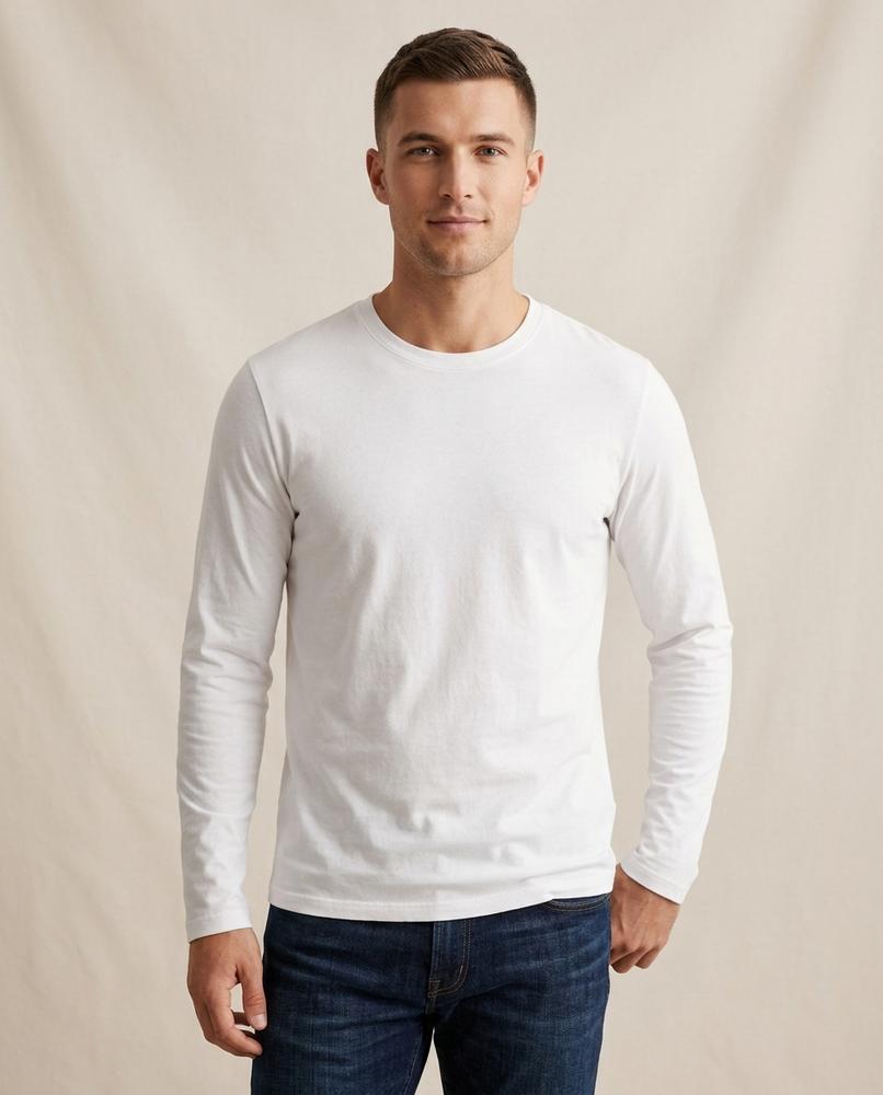 Lands Mode - Noren | Langärmliges Strukturiertes Shirt Herren