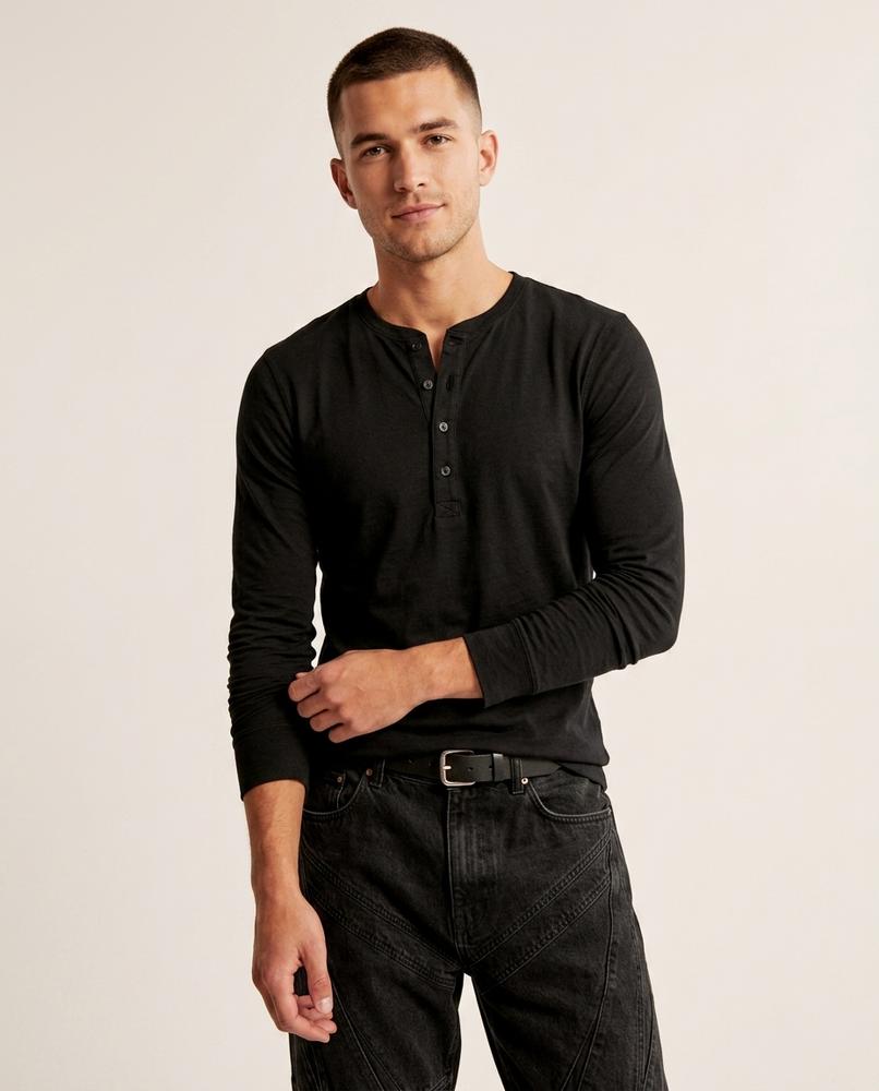 Lands Mode - Vidar | Langärmliges Enganliegendes Shirt Herren