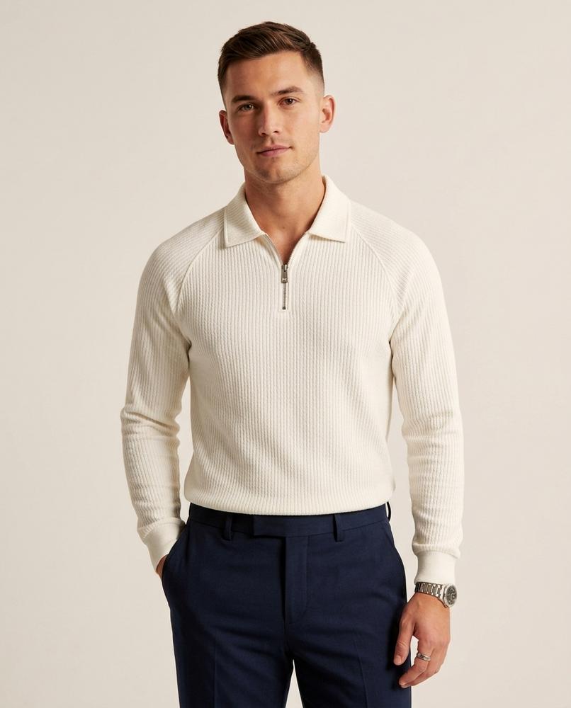 Lands Mode - Tasol | Strukturiert Langärmlig Pullover Herren