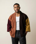 Lands Mode - Mazan | Farbgeblockte Verschlusslose Jacke Unisex