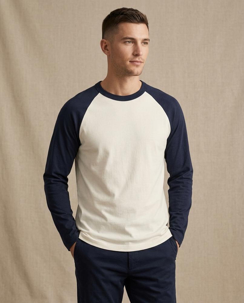 Lands Mode - Vekar | Zweifarbig Langärmlig Shirt Unisex