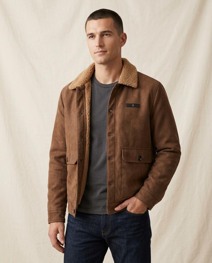 Lands Mode - Vilev | Gefütterte Gerade Geschnittene Jacke Herren