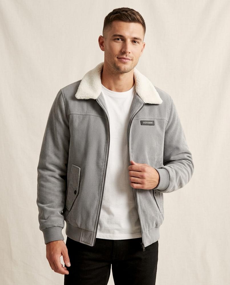 Lands Mode - Karan | Gefütterte Cord Jacke Herren