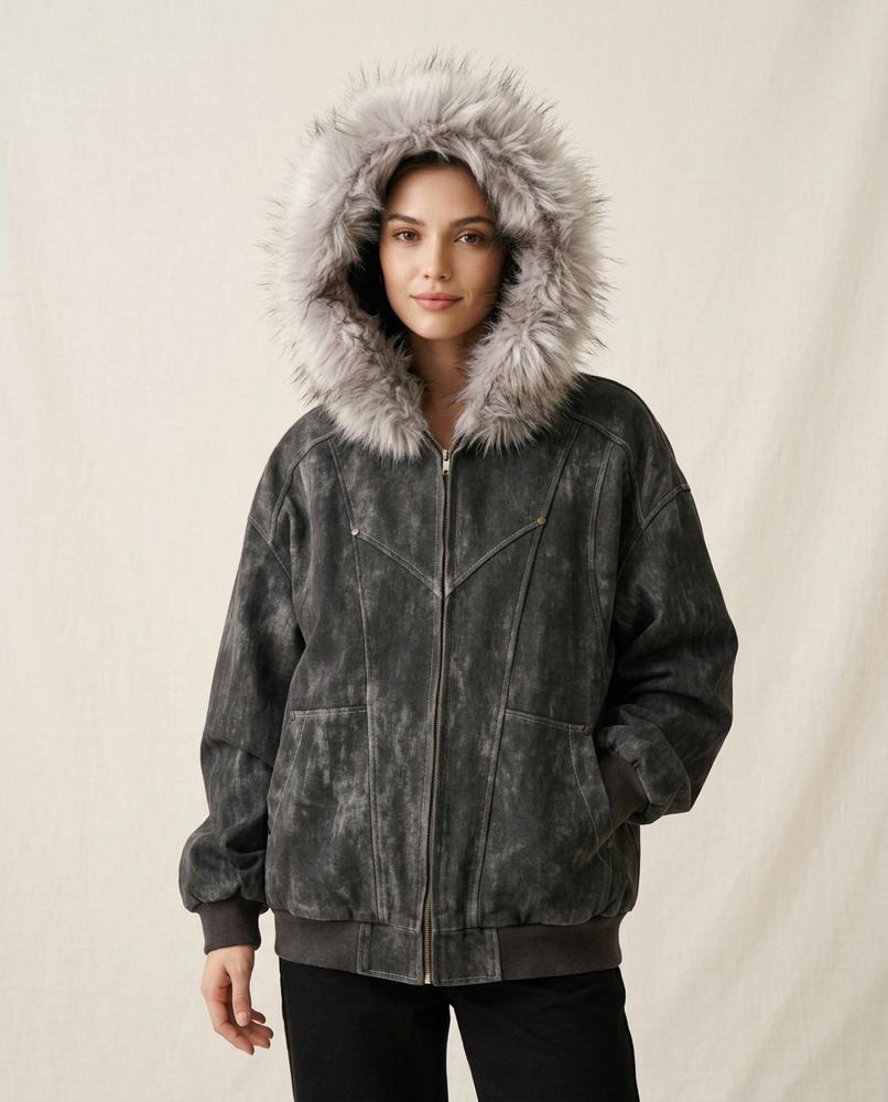 Lands Mode - Nisil | Fellbesetzte Gefütterte Jacke Unisex