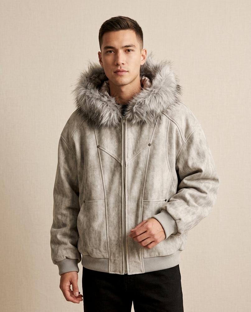 Lands Mode - Nisil | Fellbesetzte Gefütterte Jacke Unisex