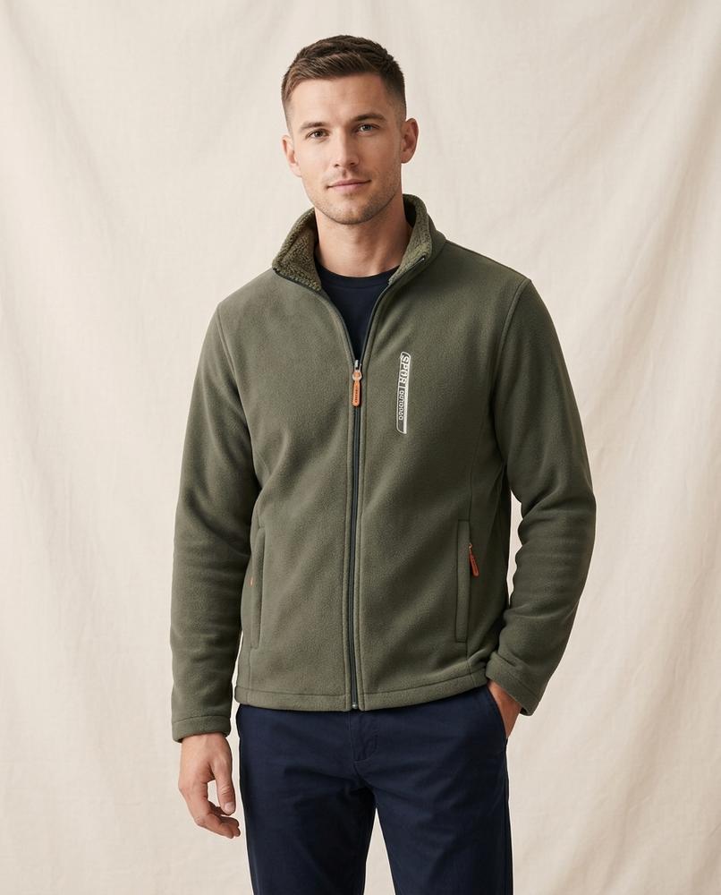 Lands Mode - Sarel | Reißverschluss Fleece Jacke Herren