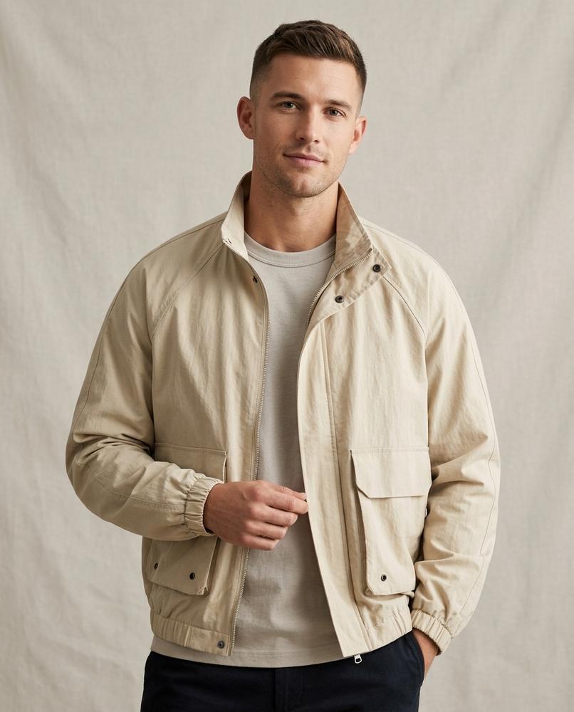 Lands Mode - Armer | Leichte Stehkragen Jacke Herren