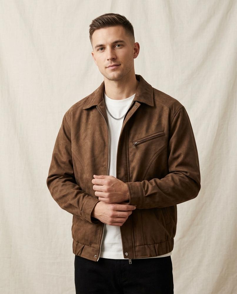 Lands Mode - Nuhas | Kurze Samtige Jacke Herren