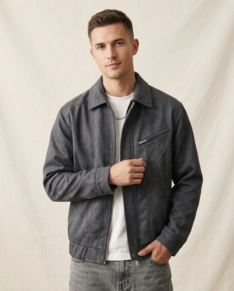 Lands Mode - Nuhas | Kurze Samtige Jacke Herren