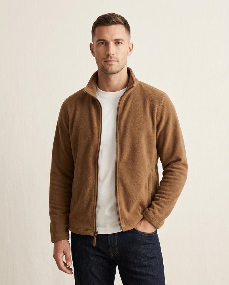 Lands Mode - Dahal | Reißverschluss Fleece Jacke Herren