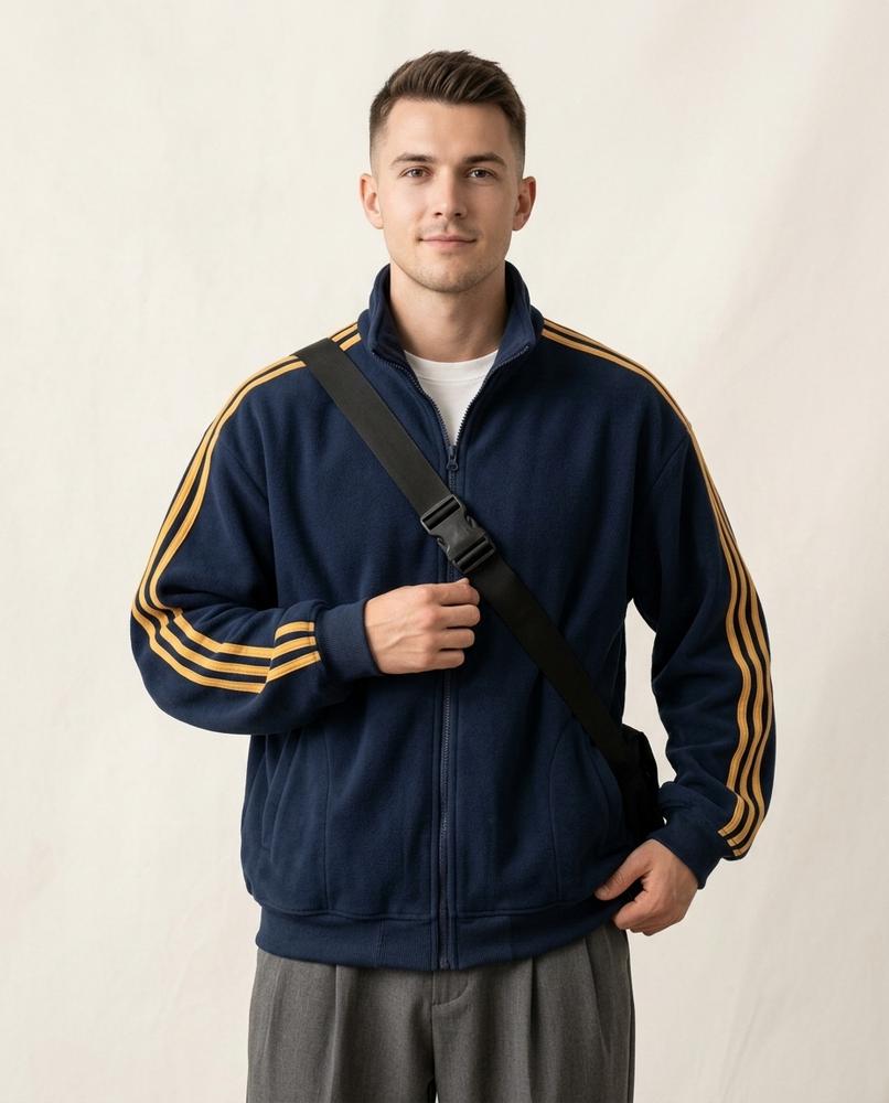 Lands Mode - Zasol | Gestreifte Weit geschnittene Jacke Unisex