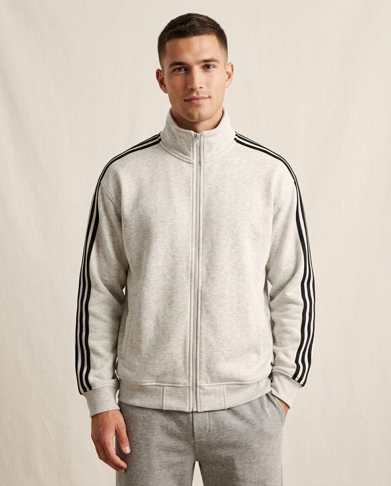 Lands Mode - Zasol | Gestreifte Weit geschnittene Jacke Unisex